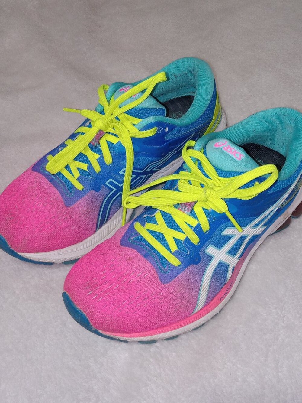 ASICS GT-1000 10 Women's Running Shoes Size 7 FlyteFoam DuoMax Sneakers Trainers